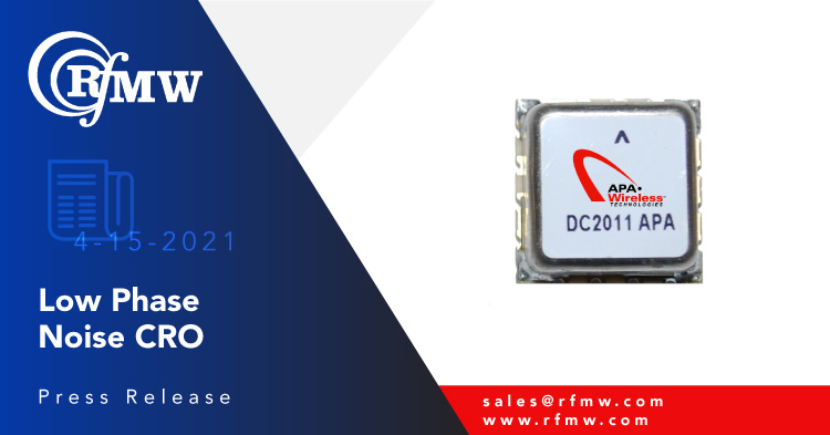 APA Wireless R1920SMUA5CR CRO在1920 MHz的工作范围内以10kHz的偏移量提供-121个DBC / Hz典型相位噪声。