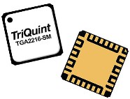 TriQuint的TGA2216-SM GaN，级编码放大器工作在0.1 - 3GHz