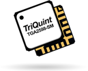 TriQuint的TGA2598-SM 33dBm Psat GaN驱动放大器提供25dB小信号增益