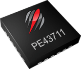 Peregrine Semiconductor的PE43711 9kHZ宽带7位DSA提供卓越的单调性