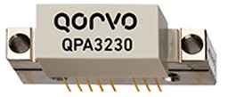 Qorvo QPA3230, 45-1218MHz GaAs/GaN功率倍增器提供22.5dB增益@ 1218MHz。