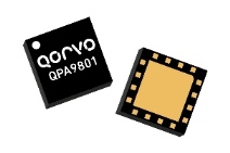 Qorvo QPA9801线性放大器运行超过1805 2400兆赫和26.4 dbm P1dB关闭模式