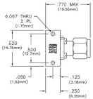史密斯互连12-3001SM终端处理15瓦的平均功率从DC到18GHz