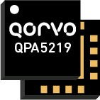 Qorvo QPA5219功率放大器输出32dB的发射功率增益，在光谱掩码兼容28.5dBm，从2412到2484MHz