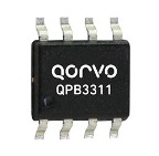 Qorvo QPB3321 DOCSIS 3.1兼容的返回路径放大器工作在5-210MHz。在8V工作时获得17.5dB增益