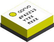 Qorvo的QPA2213, GaN on SiC宽带，驱动放大器提供>2瓦Psat从2到20 GHz。