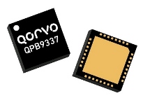 Qorvo的QPB9337双通道开关LNA模块支持跨越2.3  -  3.8 GHz频率范围的应用。
