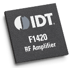 IDT F1420高增益/高线性度放大器提供42 dBm OIP3 23.2 dBm P1dB输出功率和17.4 dB增益。