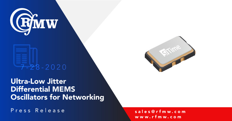 Sentime的ATNA MEMS振荡器SIT9501AC-01-P1-3310-156.250000在2.0 x 1.6mm封装中以20ppm稳定在20 ppm稳定下运行