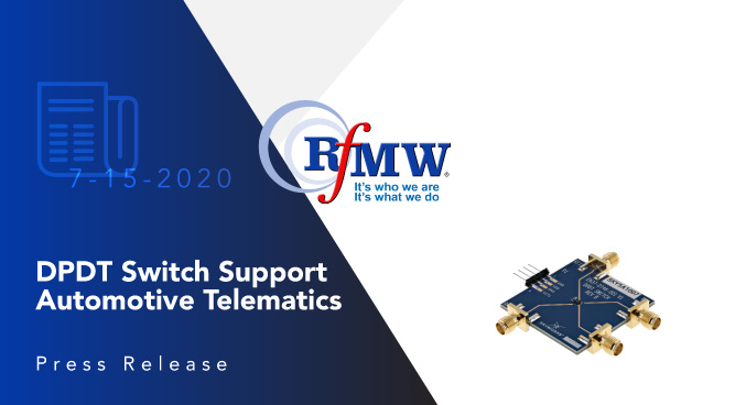 Skyworks Solutions的SKY5A1007是一个0.4至5.9 GHz的高线性DPDT开关