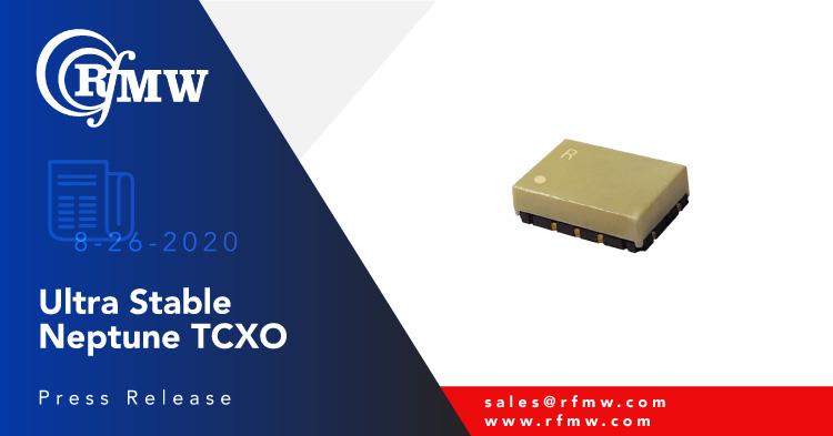 Rakon Neptune Ultra Stable TCXO E8006LF提供-158 dBc/Hz的噪声底板