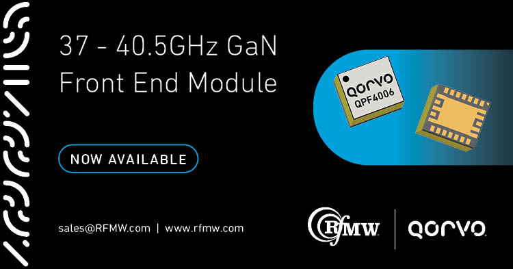 QPF4006 MMIC MMWAVE有限元有用，采用37.0至40.5 GHz，具有集成的LNA + TR SW + PA。