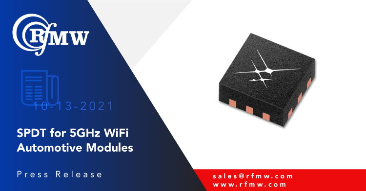 Skyworks SKYA21038是一款单极双掷(SPDT)开关，用于0.9 - 6ghz WLAN应用中的模式切换。