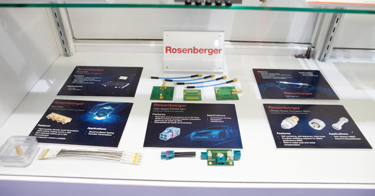罗桑伯格显示他们的主打产品在IMS RFMW展位2023